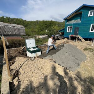 Установка септика Юнилос Астра 5 в Хостинском районе — фото 5